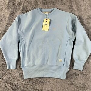 Advisory Board Crystals Abc. 123 Sweatshirt Mens M Blue Fleece Lined Pullover